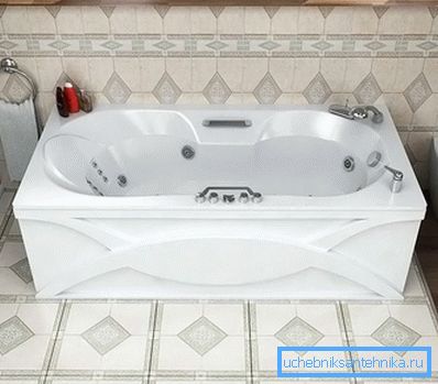 Akrylbad med hydromassasje Akrylbad med hydromassasje