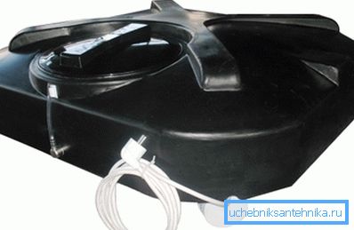 Plast tank med varmeapparat med kapasitet 150l