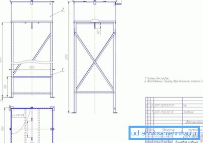 Tegning folding booths. Tegning folding booths.