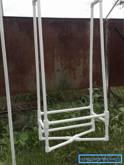 Barnas sving samlet fra slikt materiale kan virke enda sterkere og mer pålitelig enn tilsvarende design av fabrikkproduksjon Barnas sving samlet fra slikt materiale kan virke enda sterkere og mer pålitelig enn tilsvarende design av fabrikkproduksjon