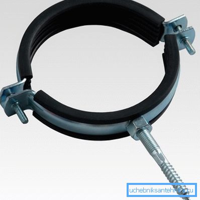 For materiale med stor diameter kan du bruke spesielle klemmer i form av klemmer med gummiunderlag For materiale med stor diameter kan du bruke spesielle klemmer i form av klemmer med gummiunderlag
