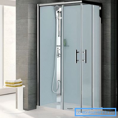 Dusjkabinett med lav base 100x70 cm av stein Dusjkabinett med lav base 100x70 cm av stein