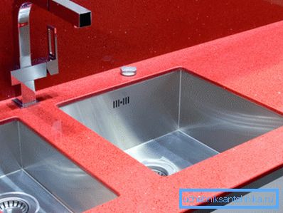 Dobbel vask - innebygd benkeplate. Dobbel vask - innebygd benkeplate.