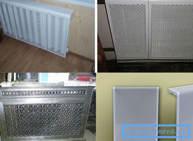 Metallskjermer til radiatorer fungerer som dekor og praktisk element. Metallskjermer til radiatorer fungerer som dekor og praktisk element.