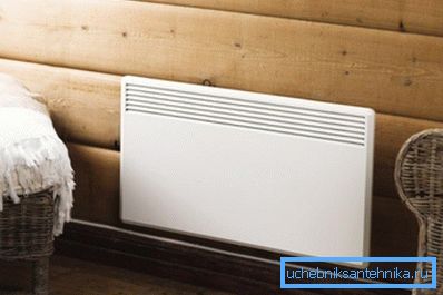 Elektrokonvektorer (i bildet) er kompakte og ganske effektive Elektrokonvektorer (i bildet) er kompakte og ganske effektive