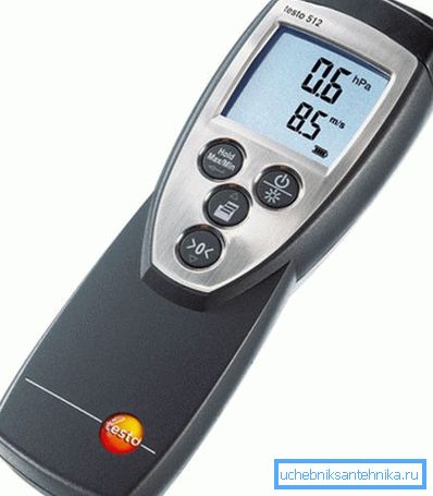 Elektronisk differansetrykkmåler. Elektronisk differansetrykkmåler.