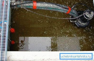 2764 Fecal pumpe i gropen