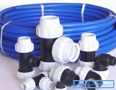 Fittings for polyetylenrør. Fittings for polyetylenrør.