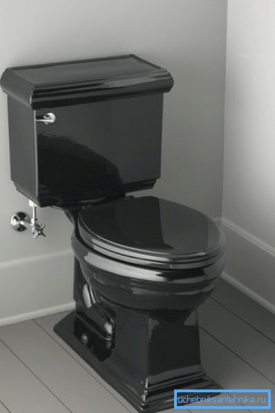 Foto svart toalett