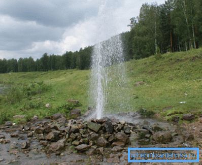 Artesian well utbrudd Artesian well utbrudd