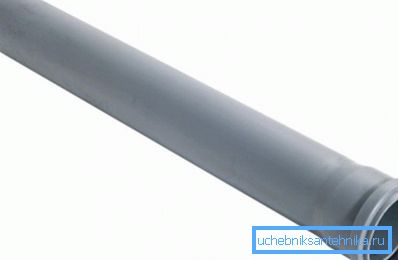 Avløpsrør 40 PP med en klokke: diameter 40 mm, lengde 500 mm Avløpsrør 40 PP med en klokke: diameter 40 mm, lengde 500 mm