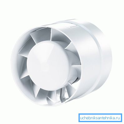 Kanalvifte Vents 100 VKO Turbo. Strømforbruk - 16 watt.