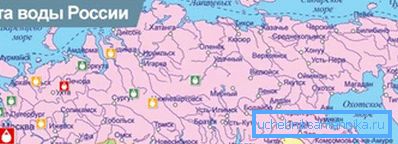 Kart over vann fra den russiske føderasjonen. Kart over vann fra den russiske føderasjonen.
