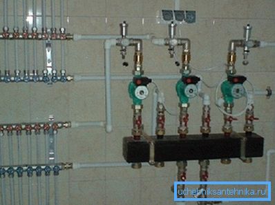 Samler diagram av varmesystemet Samler diagram av varmesystemet