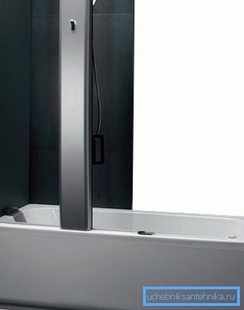 Kombinert dusj 180 ved 80 kombinerer bad og dusj i ett design Kombinert dusj 180 ved 80 kombinerer bad og dusj i ett design
