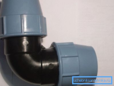 Kompressorhjørne for polyetylenrør Kompressorhjørne for polyetylenrør
