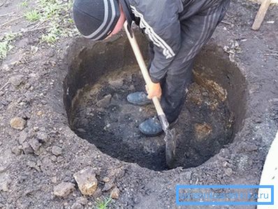Graving cesspool Graving cesspool