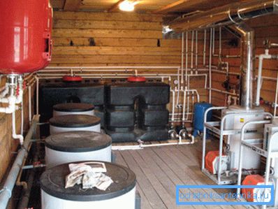 Kjele rom for individuell oppvarming av huset med diesel Kjele rom for individuell oppvarming av huset med diesel