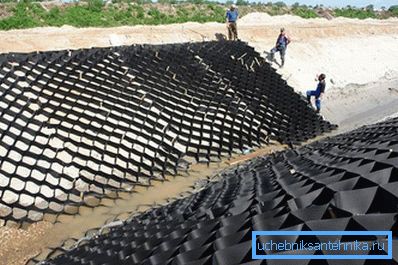 Geogrid installasjon
