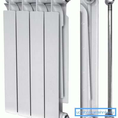 Kraften til den bimetalliske radiator delen avhenger av produsenten. Kraften til den bimetalliske radiator delen avhenger av produsenten.