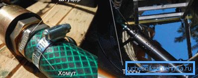 På bildet - en visuell demonstrasjon av tilkoblingen av en nedsenkbar pumpe. På bildet - en visuell demonstrasjon av tilkoblingen av en nedsenkbar pumpe.