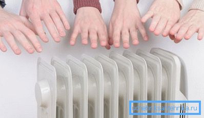 Bildet viser et radiatorbatteri i drift. Bildet viser et radiatorbatteri i drift.