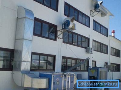 Ekstern del av tvungen ventilasjonssystem Ekstern del av tvungen ventilasjonssystem