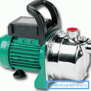 Pumpe for vann i overflatebrønnen Pumpe for vann i overflatebrønnen