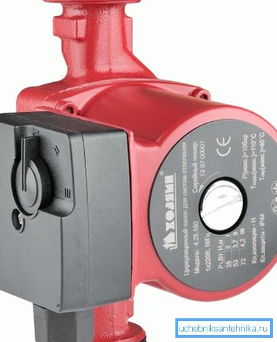 Pumpen må samsvare med rørledningens diameter. Pumpen må samsvare med rørledningens diameter.