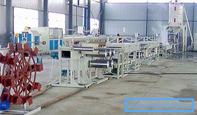 Plast pipe making utstyr - produksjonslinje Plast pipe making utstyr - produksjonslinje