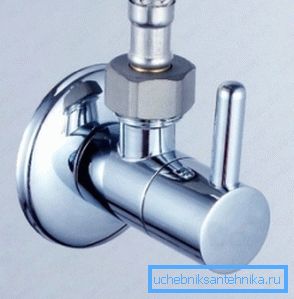 Avstengningshåndtaket brukes i hygieniske dusjsystemer kombinert med en vaskeblander.