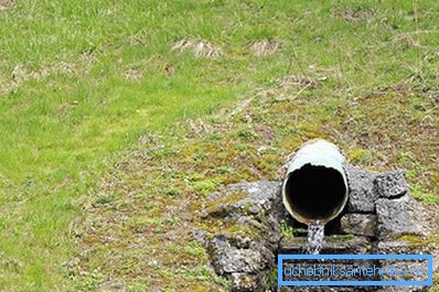 Drenering av vann fra områdets dreneringssystem Drenering av vann fra områdets dreneringssystem