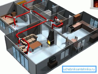 Kaminen kan effektivt varme ikke bare ett rom, men hele huset Kaminen kan effektivt varme ikke bare ett rom, men hele huset