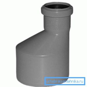 Adapter med diameter 50 mm ved 110 mm Adapter med diameter 50 mm ved 110 mm