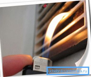 Oppførselen til flammen snakker om arbeidsventilasjon. Oppførselen til flammen snakker om arbeidsventilasjon.