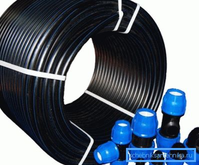 Om nødvendig kan ledninger gjøres av polyetylenrør. Om nødvendig kan ledninger gjøres av polyetylenrør.