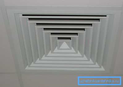 Bruken av maskering med falske strukturer gir kun synlige plastventilasjonsgitter. Bruken av maskering med falske strukturer gir kun synlige plastventilasjonsgitter.