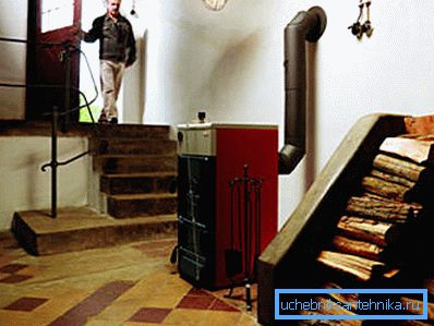 Et eksempel på en enhet som er installert inne i huset Et eksempel på en enhet som er installert inne i huset