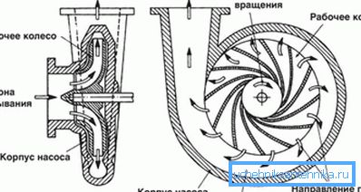 Skjematisk diagram av hvirvelpumpen. Skjematisk diagram av hvirvelpumpen.
