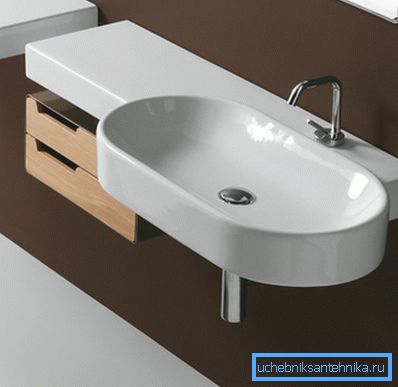 Det enkleste produktet av anhengstypen har en enkel design og noen ganger ligner en vanlig vask. Det enkleste produktet av anhengstypen har en enkel design og noen ganger ligner en vanlig vask.
