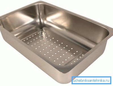 Rektangulær colander. Rektangulær colander.