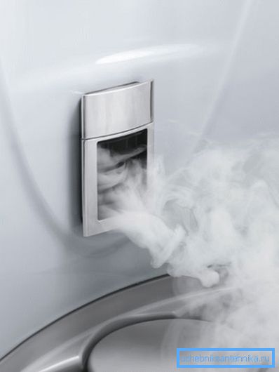 Arbeidet til dampgeneratoren for effekten av det tyrkiske dampbadet. Arbeidet til dampgeneratoren for effekten av det tyrkiske dampbadet.