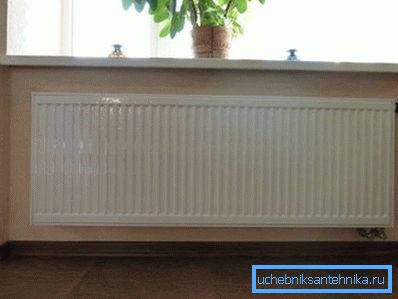 Prado radiator i interiøret på rommet Prado radiator i interiøret på rommet