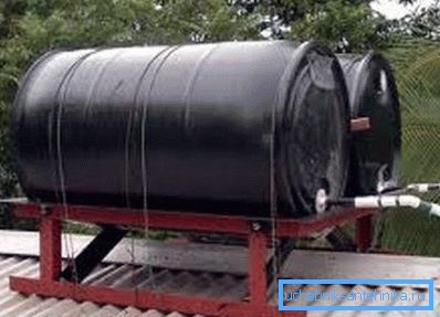 Hjemmelaget tank med varme fra solen Hjemmelaget tank med varme fra solen