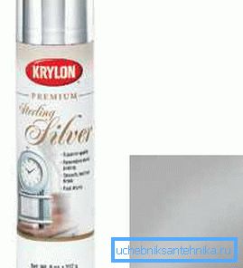 Metallisk sølvspray