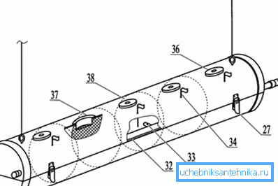 Diagram over hydroponisk installasjon av røret. Diagram over hydroponisk installasjon av røret.