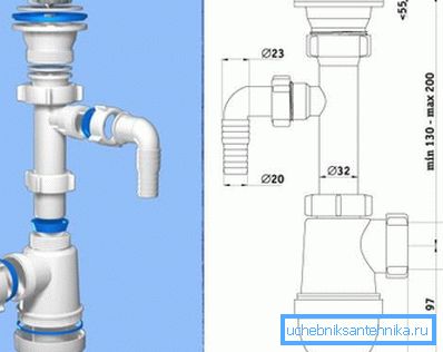 Flaske siphon montering ordningen Flaske siphon montering ordningen