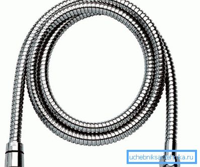 Slange beskyttet av metallslange. Slange beskyttet av metallslange.