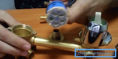 Dusjkraner - reservedeler. Fjernet moduspatronen