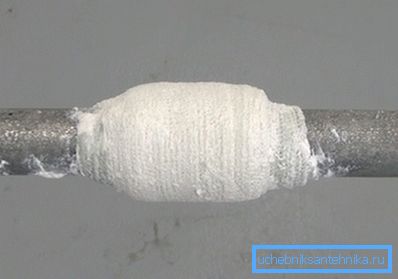 Saltforbindelse fra vanlig gasbind Saltforbindelse fra vanlig gasbind